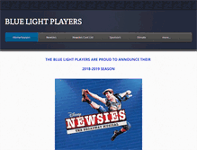 Tablet Screenshot of bluelightplayers.com